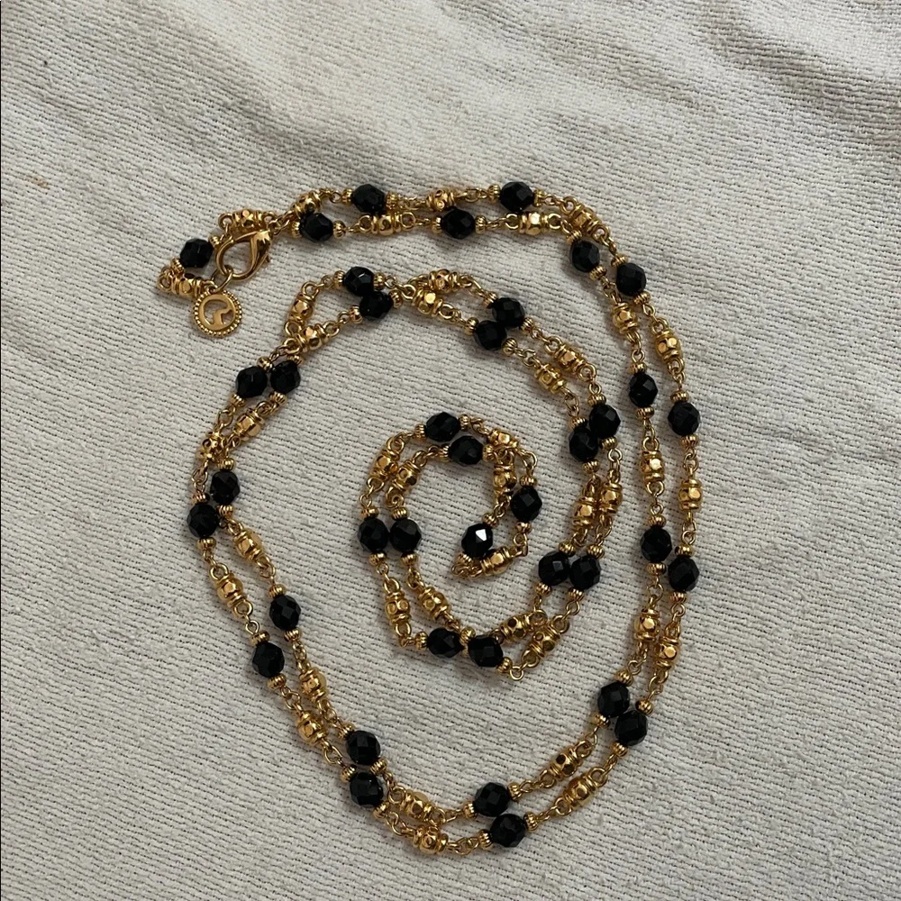 Vintage St. John Couture Opera Length Faceted Bead Necklace - Picture 4 of 6